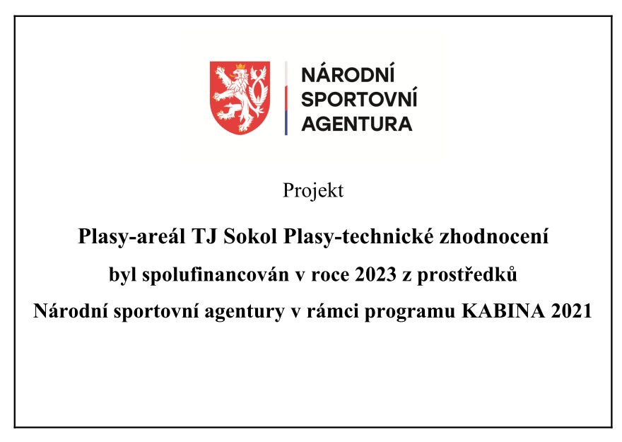 TJ Sokol Plasy - Podpora-Nrodn sportovn agentura 2023