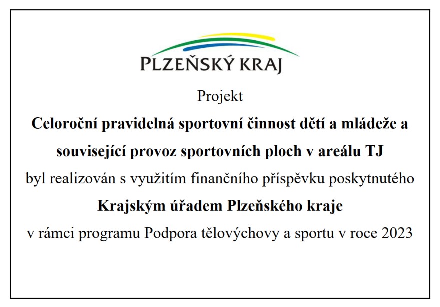 TJ Sokol Plasy - Podpora-Plzesk kraj 2023